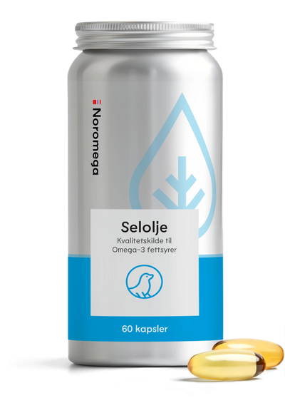 Noromega Selolje, boks med to kapsler