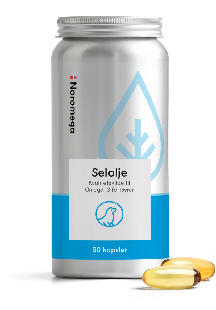 Noromega Selolje, boks med to kapsler